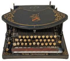 Máquina de escribir con palancas.