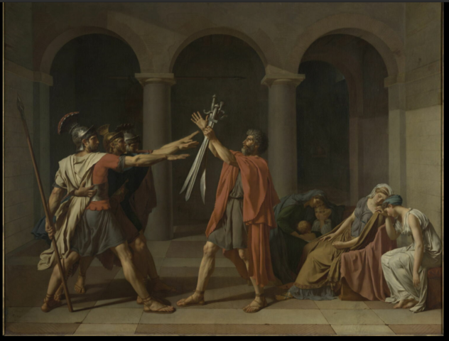 Juramento de los Horacios - Neoclasicismo