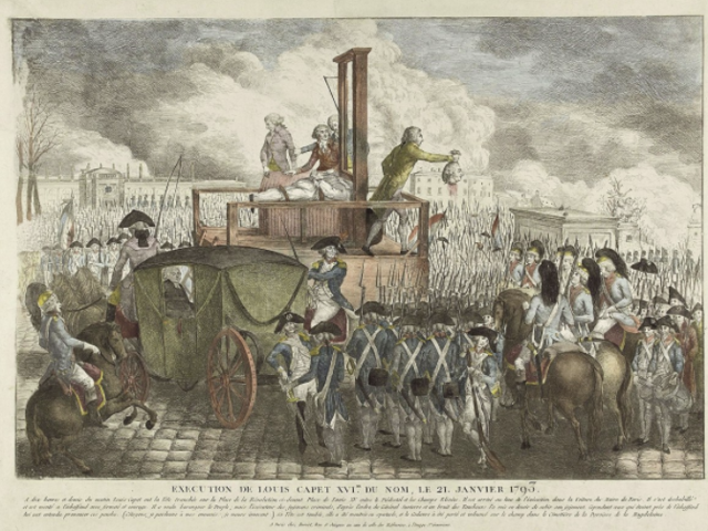 Le roi Louis XVI est guillotiné