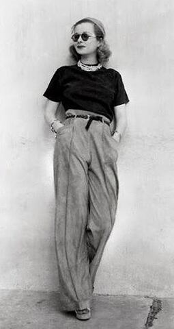 nohavice s vysokým pásom