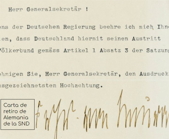 Conferencia de desarme, y salida de Hitler de la SND