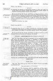 Motor Vehicle Air Pollution Control Act of 1965
