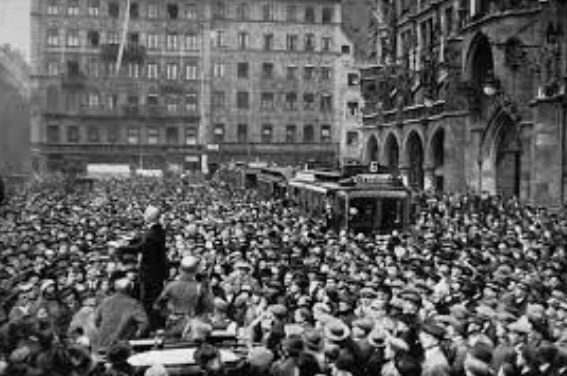 Hitler attempts to overthrow the Weimar government (Beer Hall Putsch)