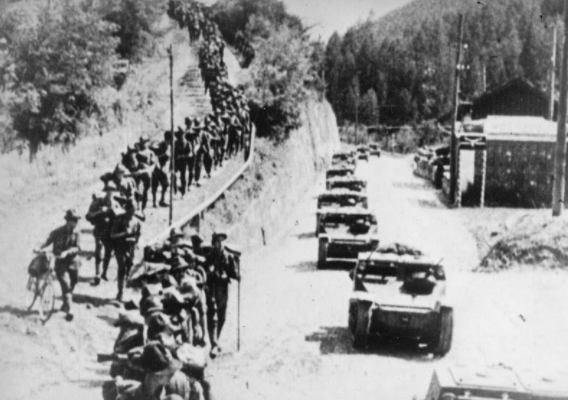 Mussolini invades Ethiopia