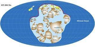 400 milioni di anni fa: NUOVO SUPER CONTINENTE - RODINIA
