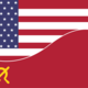 American soviet flag