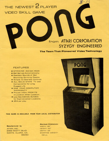 creation of Pong