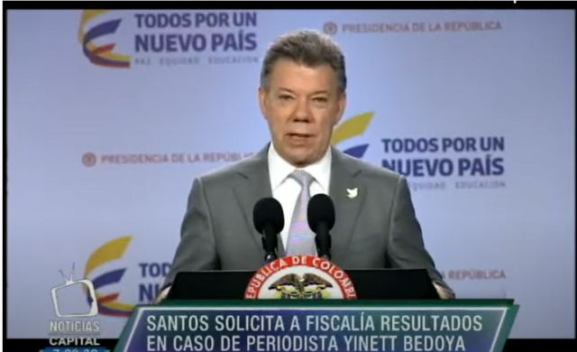 Santos se dirige a la Fiscalía
