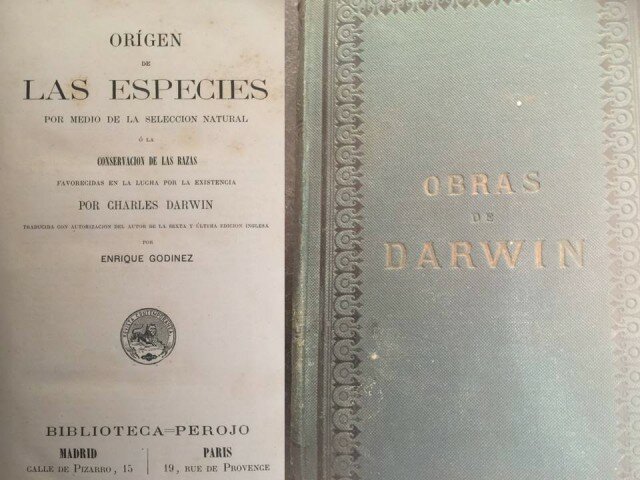 Libro: "El origen de las especies".