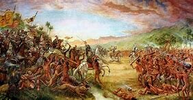 Los tainos se rebelan contra los espanoles .