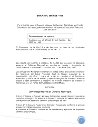 Decreto 2869 de Noviembre 20 de 1968
