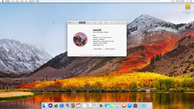 Mac OS X 10.13 macOS High Sierra