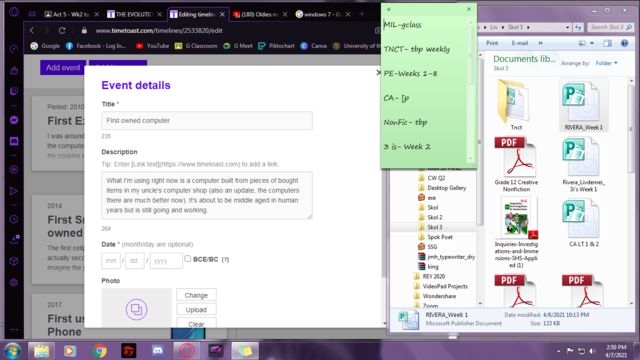 First owned computer