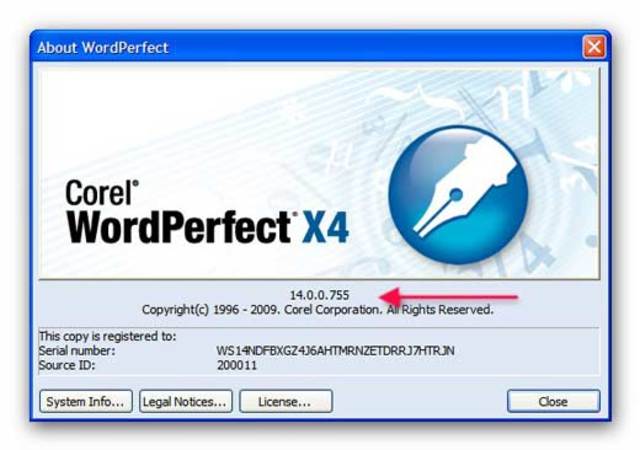 corel word perfect
