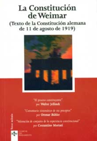 CONSTITUCION WEIMAR  ALEMANIA