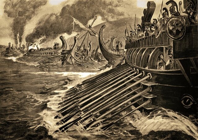 La flotta spartana annienta definitivamente quella Ateniese