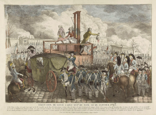 Le roi Louis XVI est guillotiné