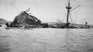 The explosion of the U.S.S. Maine