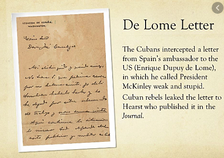 Publication of the De Lome Letter