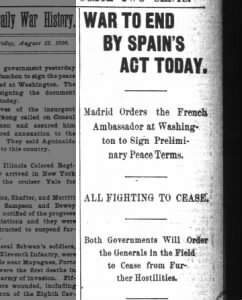Armistice is Signed Between the U.S. and Spain