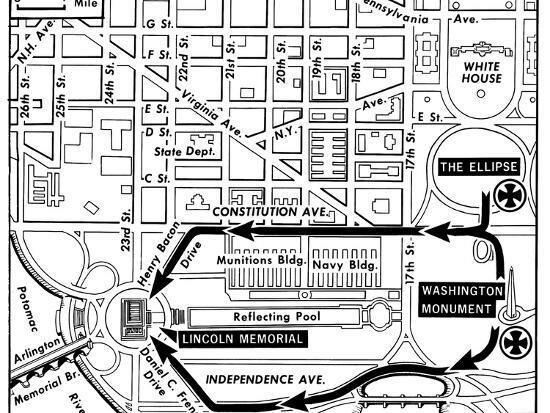 March on Washington Map