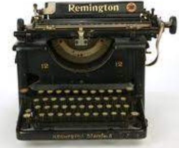 Modelo industrial de la máquina de escribir