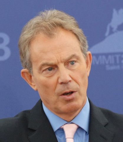 Blair was elected