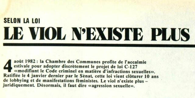 Loi sur les infractions sexuelles C-127