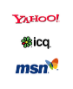 ICQ, MSN, Yahoo, Messenger y Google Talk