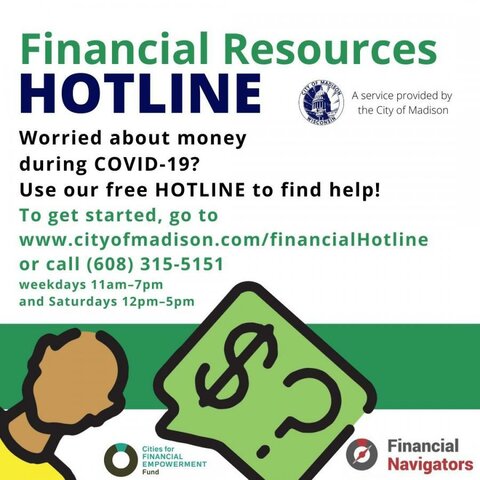 Financial resources hotline is introduced in Madison
