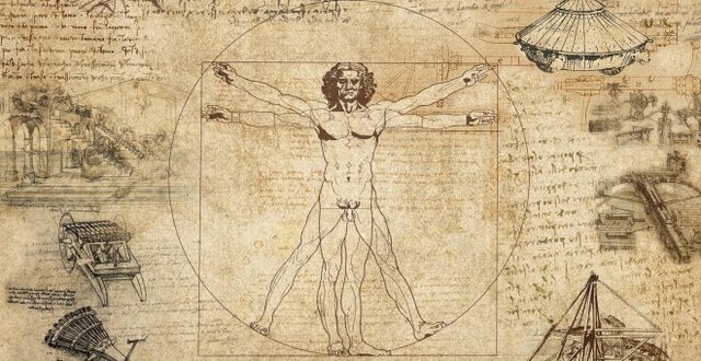 Hombre de Vitruvio por Leonardo Da Vinci