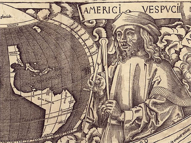 Vespucci Lands in South America
