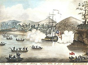 Samuel Wallis Lands in Tahiti