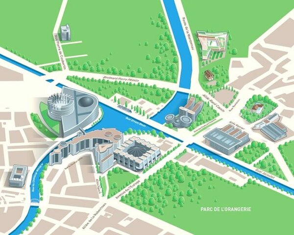 Le quartier européen.