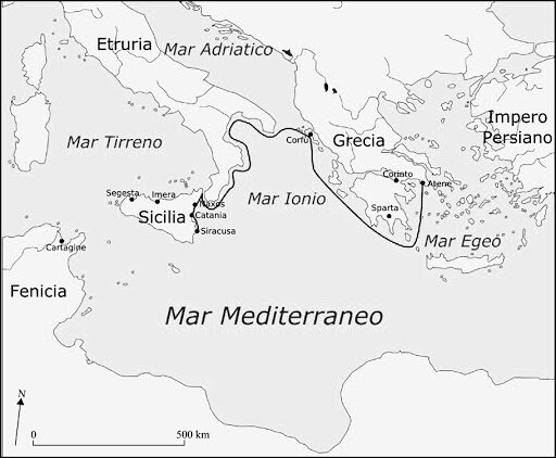 prima spedizione di Atene in Sicilia