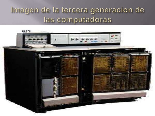 Tercera generación computadoras.