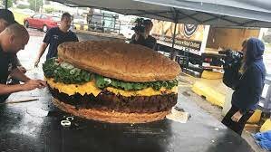 The biggest hamburger in the world