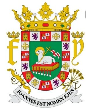 Los reyes de españa le otorgan el escudo a puerto rico.