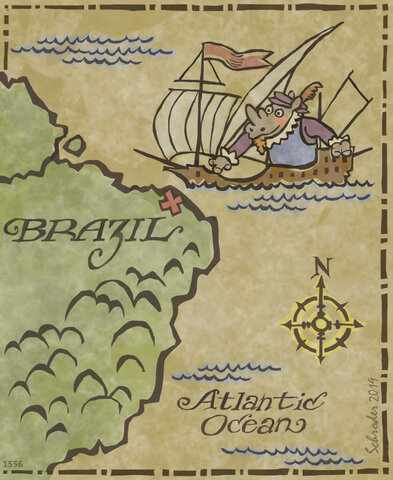 Discovery of Brazil and the Amazon River- Vicente Yanez Pinzon