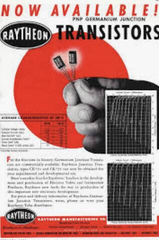 “Germanium Junction” transistors are prepared in large scale productions by major corporations such as GE, Radio Receptor, Raytheon, RCA, Sylvania, and Texas Instruments.