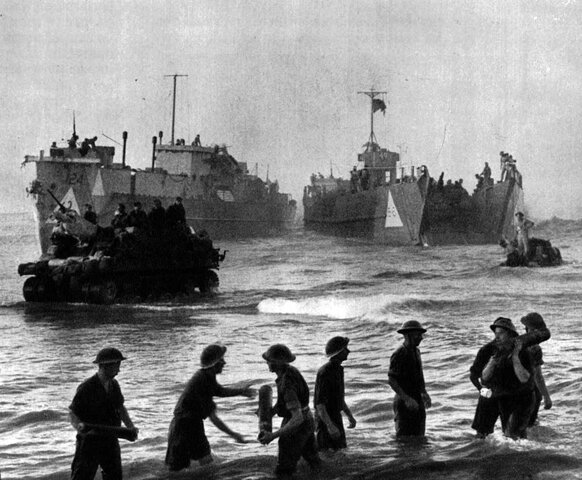 Desembarco en Sicilia y la batalla de Montecasino