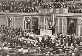 Woodrow Wilson delivers his Fourteen Points speech.