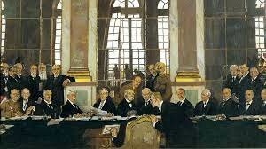 Treaty of Versailles is presented to the Germans.