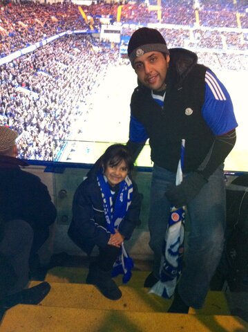 The day my sister got luck in a Chelsea match