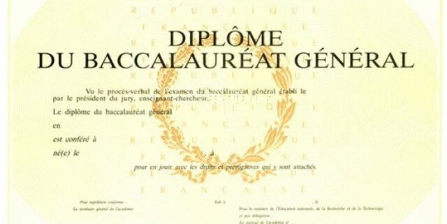 Obtention du baccalauréat