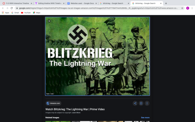 German Blitzkreig