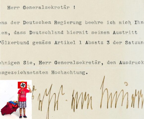 Alemania rompe con la Sociedad de Naciones