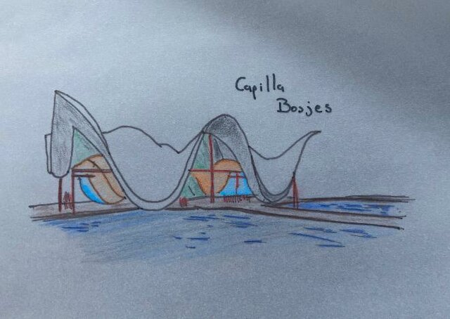 Félix Candela (Dibujo realizado por estudiante)