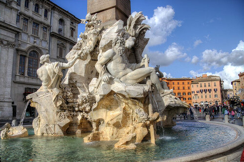 Fuente de los cuatro ríos - Fontana dei Quattro Fiumi