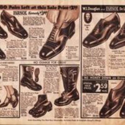 Timeline: Mens Footwear from 1890-1930